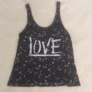 Dark Grey Love Tank Top